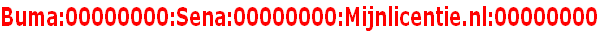 Buma:00000000:Sena:00000000:Mijnlicentie.nl:00000000